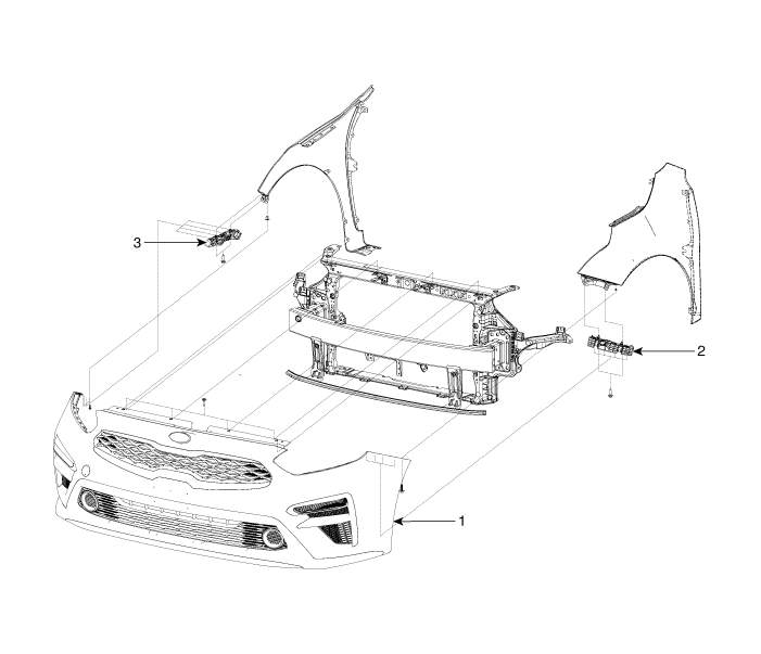Kia Forte - Front Bumper - Body (Interior and Exterior)